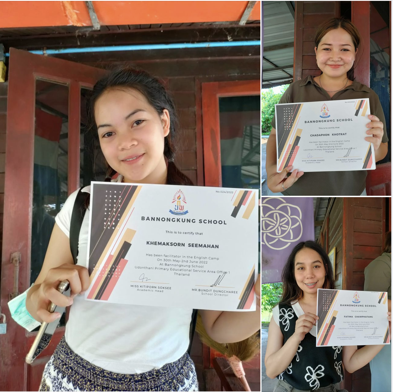 Thank you to the interns from Radjabath University Udon Thani