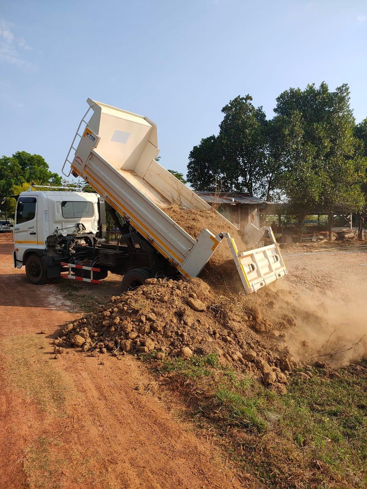already over 100 truckloads of soil
